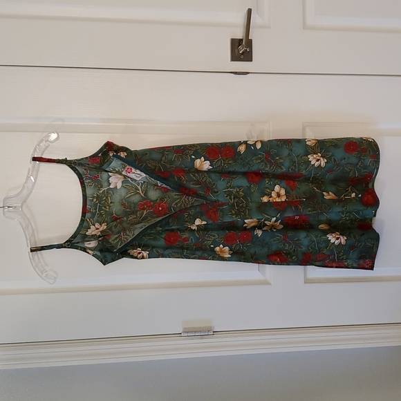 Tropical Hawaiian Holiday 2-pc Sheath Dress Sz Small EUC - Picture 4 of 15